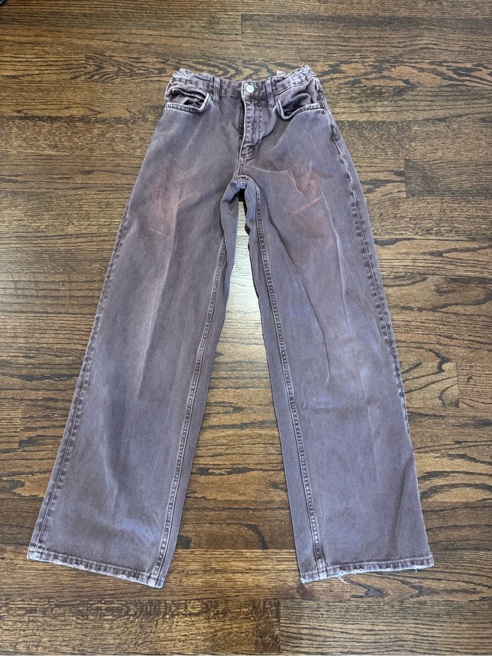 Zara Kids Wide Leg Jeans in Grape